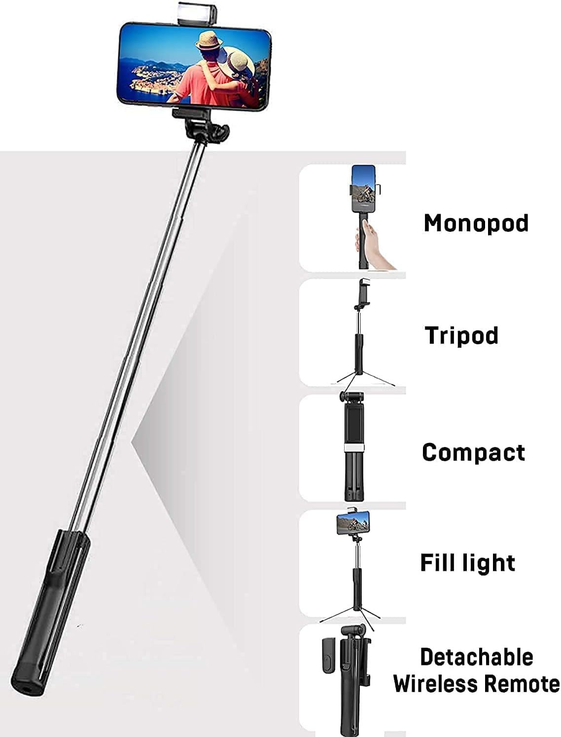 3 in 1 Multi-functional Consumable Selfie Stic